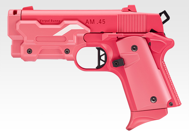 【SAO オルタナティブ ガンゲイル・オンライン】ピンクの 二丁拳銃 『AM .45 バージョン・レン "ヴォーパル・バニー"』が東京マルイ